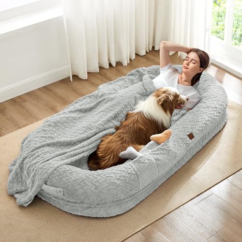 Human Dog Bed with Blanket