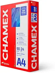 Chamex Papel A4, 210 x 297 mm, 90g, Pacote 500 Folhas, Branco Sulfite
