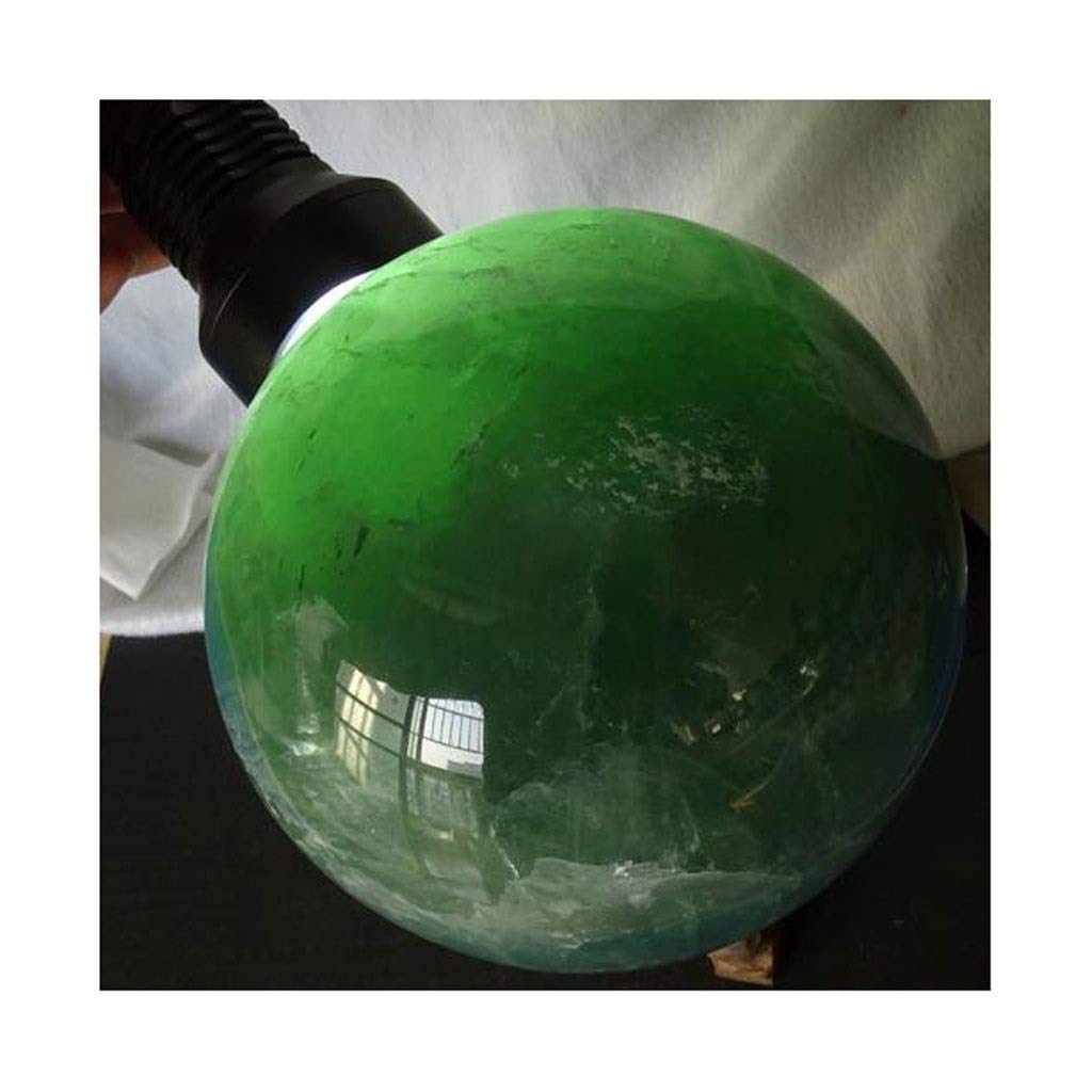 Bola de Cristal (en la Magia Occidental) Natural Verde Bola de Cristal Agrietado Oficina Auspicioso Feng Shui de la Bola de la Bola de Piedra Talla Pulido Regalo de los Ornamentos Bola