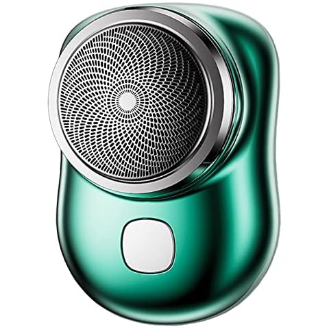 Mini-Shave Portable Electric Shaver, Electric Razor for Men, Pocket Size Mini Shaver, Type-c Rechargeable/Travel Essentials 6.5×4.5cm (Green) Cover