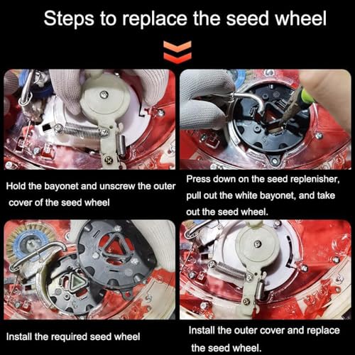 Plantadora de semillas manual con 6 bocas miniatura 5