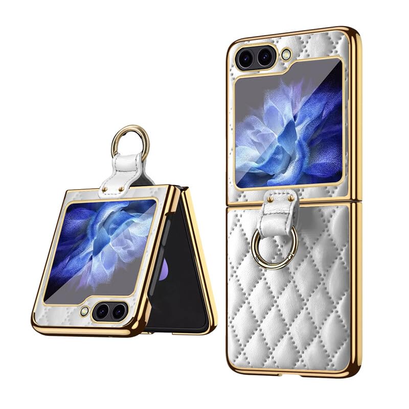Étui de Samsung Galaxy Z Flip 7FE blanc en cuir pour votre quotidien