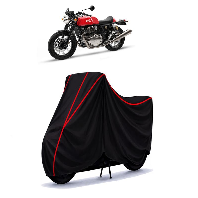 Image of Continental GT 650 Water Resistant Bike Cover for All Motorcycles & Rain | Heavy Duty Taffeta Fabric | UV Protection, Dustproof, Scratchproof | All Weather Two Wheeler Body Cover with Elastic Bottom