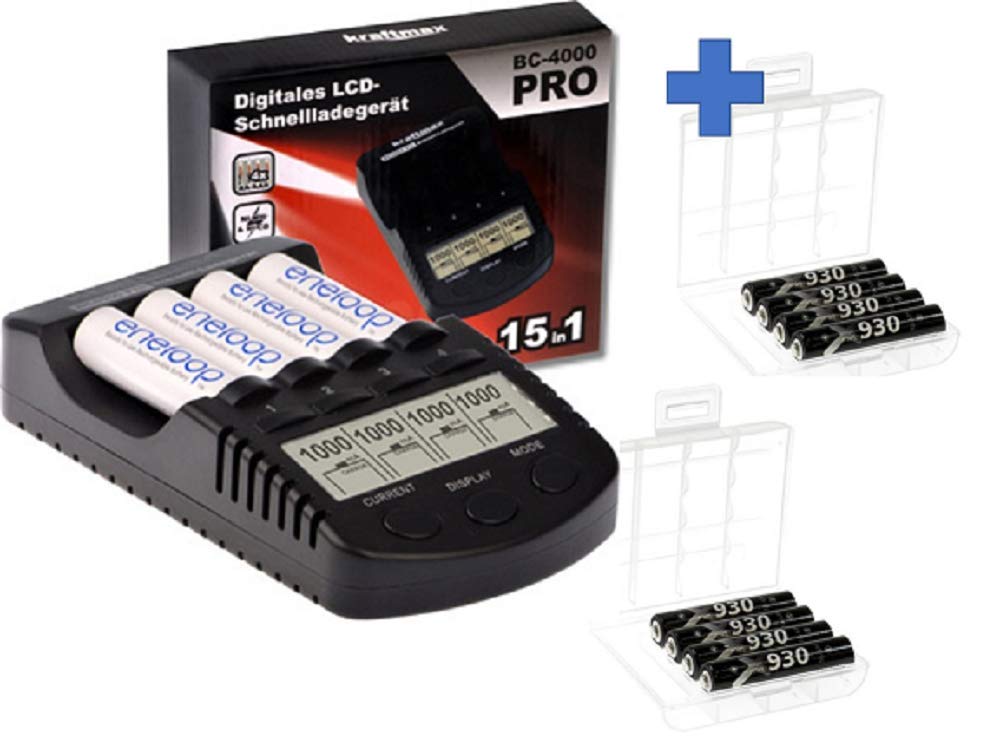 WSB Batterie Micro AA ou AAA Pro LSD Plus + boîte de batterie Ni-MH 1,2 V 930 mAh + boîte de batterie