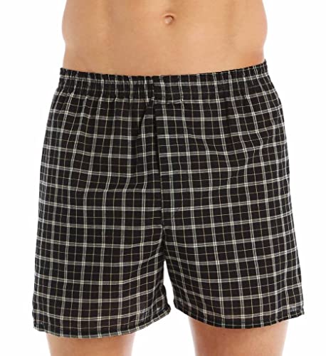 Fruit of the Loom Men's 3-Pack Assorted Tartan Plaids Woven Boxers3