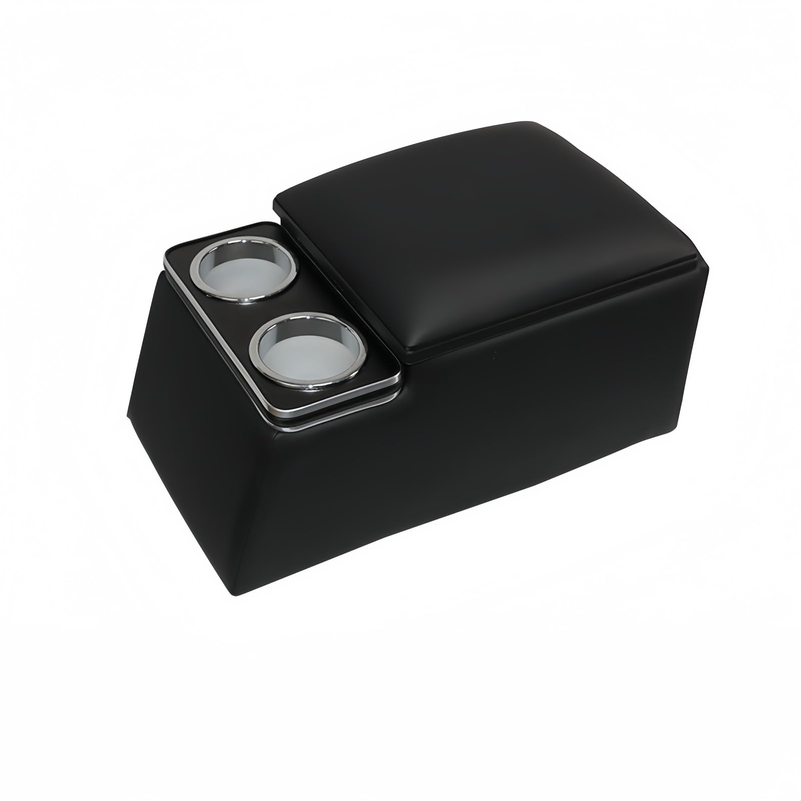 Caja de apoyabrazos automática Caja con reposabrazos Portavasos consola carga inalámbrica(Black Value)
