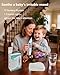 Nasal Aspirator for Baby,Baby Nose Sucker,Electric Nasal Aspirator for Baby,for Relieving Nasal Congestion,Nose Cleaner with 3 Silicone Tips,Adjustable Suction Level,Music and Light Soothing Function