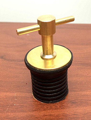 MARINE BOAT BRASS TWIST TOP DRAIN PLUG 1