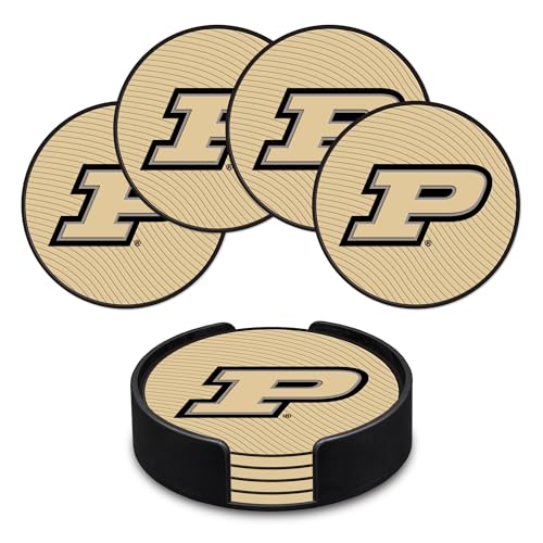 Rico Industries NCAA Purdue Boilermakers Classic Favorites: PVC Coaster Set (4-Pack)
