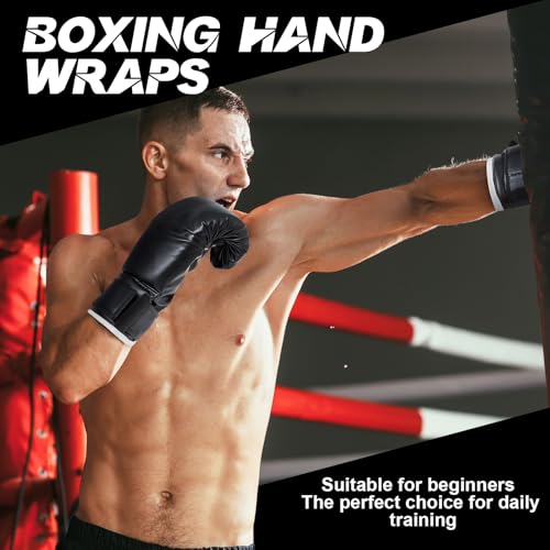 Image of Kanayu 14 Pcs Boxing Gloves and Headgear Set for Beginners Youth 16 Ounce Boxing Gloves Headgear Helmet Hand Wraps Mouth Guards Equipment for Beginners Training Equipment Gifts