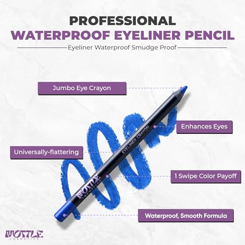 Lápiz delineador de ojos azul resistente al agua miniatura 3