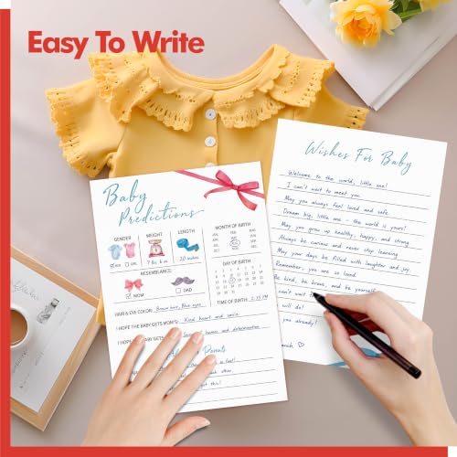 Image of Baby Predictions and Advice Cards, 55PCS Double-Sided Cards