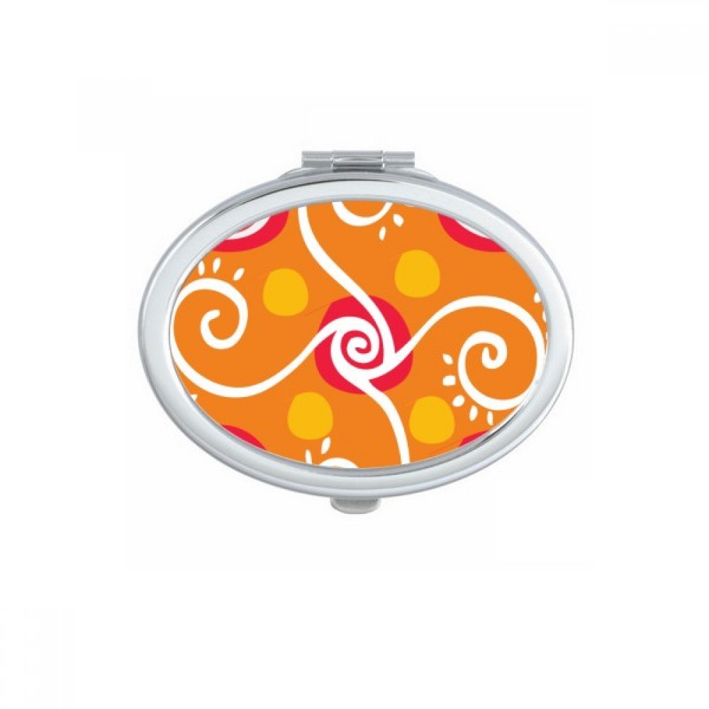 Miroir de maquillage ovale de poche compact pour en finir avec les miroirs cassants et encombrants