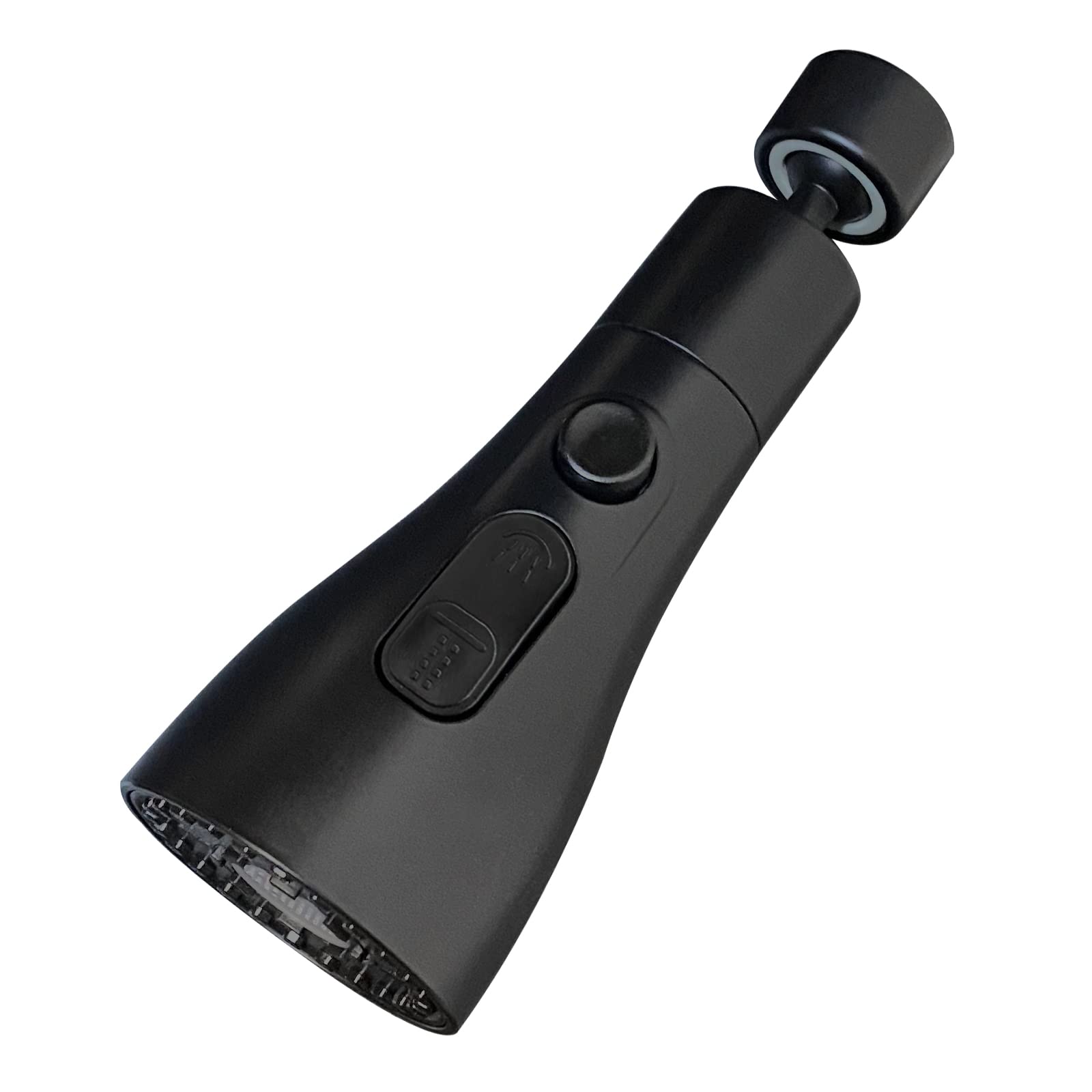 360° Rotatable Spout Kitchen Sink Tap Spray Head with 3 Modes Kitchen Faucet Spray Head Sprayer Attachment Replacement Tap Head Aerator, Black