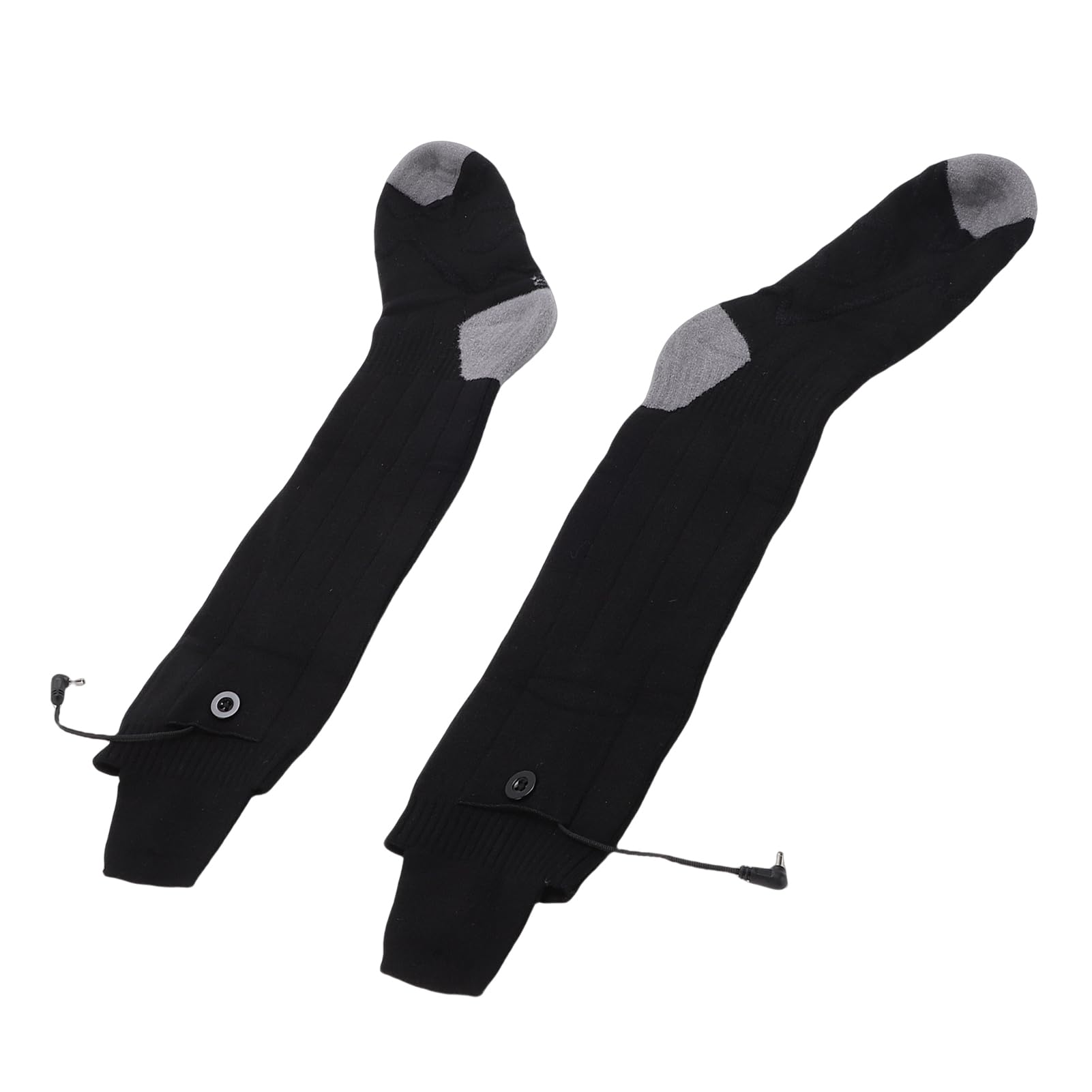 Haofy Chaussettes Chauffantes Rechargeables en Matériau Modal pour Le Ski, la Randonnée, Batterie 5000 MAh avec 4 Niveaux de Chaleur Réglables pour Les Déplacements Quotidiens en Hiver, Les