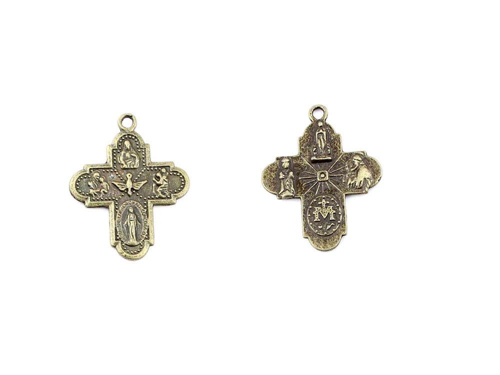 B84217 Cross Ancient Antique Bronze Jewelry Making Charms Findings Bulk Retro Accessoires Lots Vintage for Bracelet Necklace