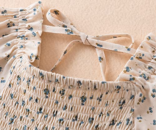 TTYAOVO Little Girl Smocked Dress Princess Casual Summer Sundress4