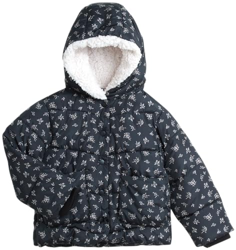Image of Jessica Simpson Baby Girls' Winter Jacket - Quilted Fleece Lined Puffer Jacket Sherpa Hood Parka Coat for Baby Girls (12M-4T)