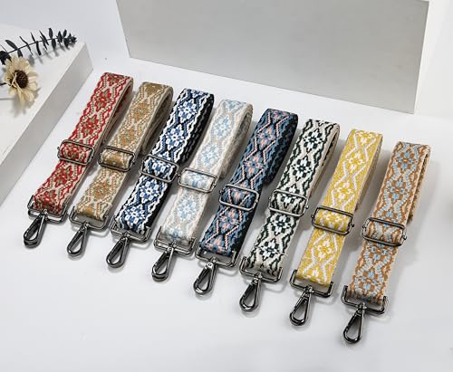 Image of Purse Strap Gold Hardware Replacement Crossbody Bag Strap, Wide Adjustable Shoulder Strap