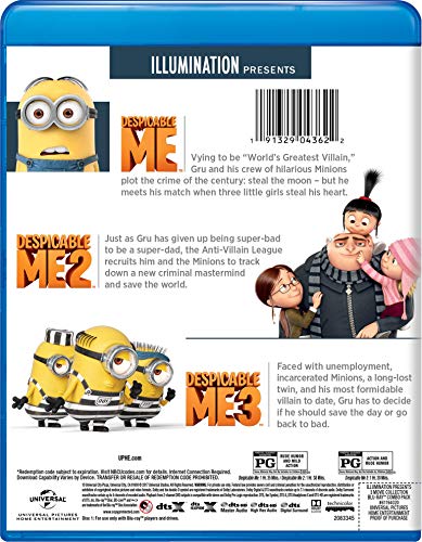 Illumination Presents: 3-Movie Collection (Despicable Me / Despicable Me 2 / Despicable Me 3) (Blu-ray + DVD + Digital)
