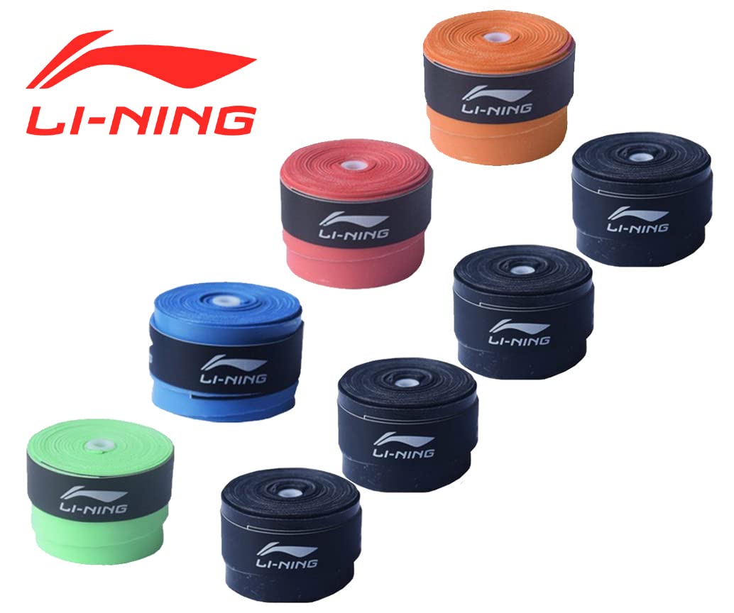Li-Ning Badminton Overgrip (4 Black& 4 Multicolor) 1