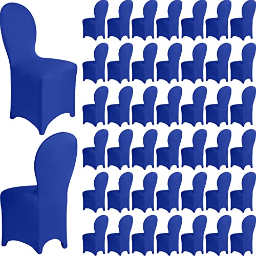 Macarrie 60 Pcs Chair Covers Wedding Seat Slipcovers Polyester Spandex