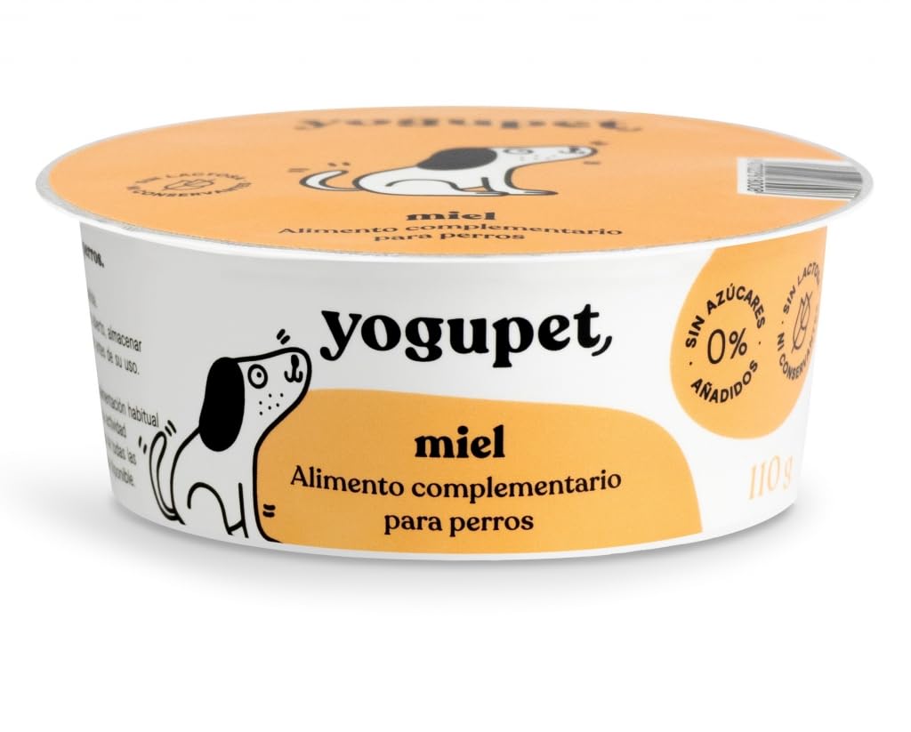 Yogupet Alimento Complementario para Perros Pack 12 x 110 Gr (4 Miel + 4 Chía + 4 Aceite De Oliva)