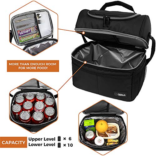 Opux OP-CB7002 Insulated Dual Compartment Lunch Bag thumb #2