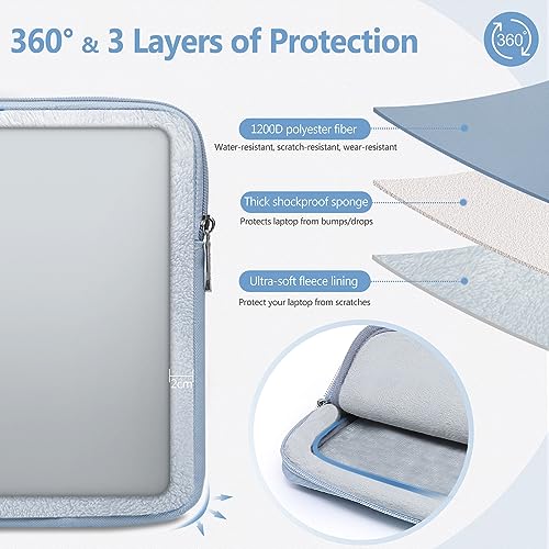 HYZUO 13 Inch Laptop Sleeve Bag Set for MacBook Air 13 M5/M4/M3/M2/M1 A3449 2026-2018, 13" MacBook Neo 2026 A3404 - Image 4
