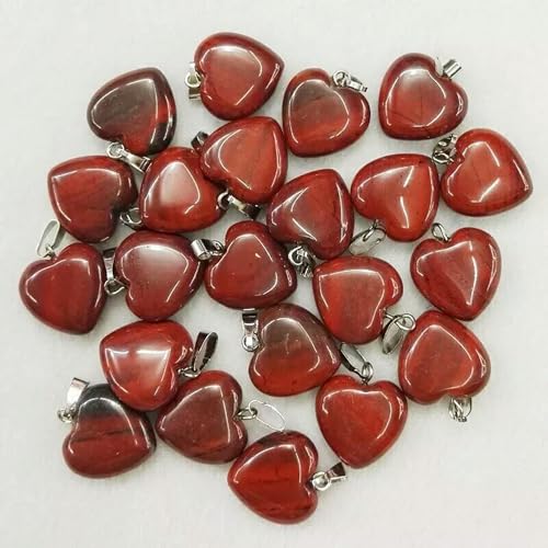 Perle de pendentif jaspe rouge naturelle 16mm pour réparer et créer vos colliers