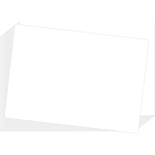 IMPRINT White Index Cards Unruled Pack of 50