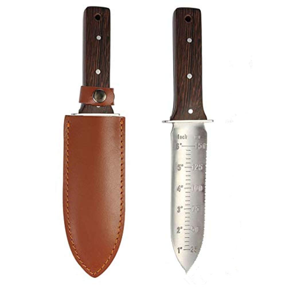 Hori - Coltello da giardino in acciaio inossidabile per lavori di giardinaggio Nero