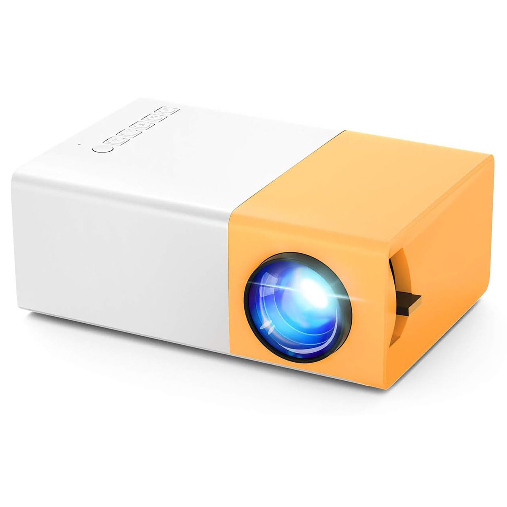 ELLENNE - Mini Proiettore USB CY200 - Supporta 1080P HD Compatibile Smartphone/USB/HDMI/SD