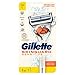 Gillette SkinGuard Sensitive Rasierer mit Flexball-Technologie für empfindliche Haut für Herren + 2 Ersatzklingen