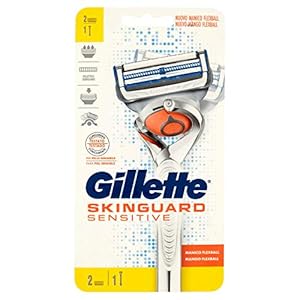 Gillette SkinGuard Sensitive, 1 Griff und 2 Klingen