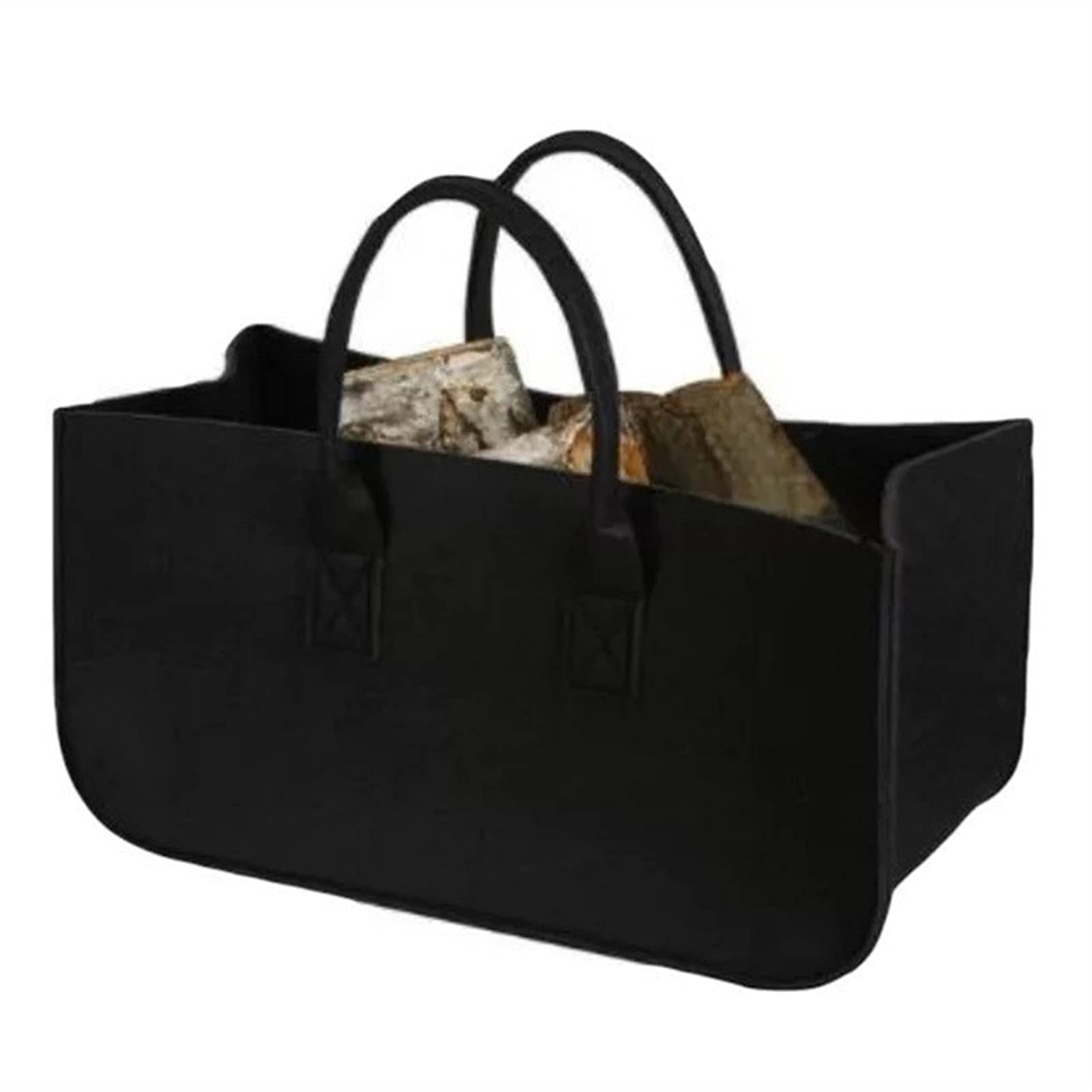 Borsa per Legna da Ardere all'aperto 1 pz camino in legno feltro sacchetto di stoccaggio cestino sacchetto feltro fuoco tasca legna da ardere canestro giornale Borsa Carring per Campeggio al Coperto