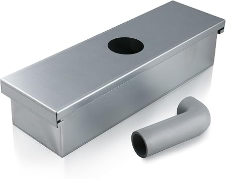 Grease Box for Commercial Exhaust Fans and Food Truck Exhaust Fans, Grease Catcher Includes Downspout, Rooftop Grease Holder for Kitchen