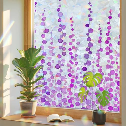 Película de privacidad morada para ventana 18x39 pulgadas miniatura 1
