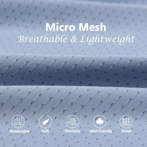 JINSHI Breathable Men's Casual Sports Boxer Shorts with Mesh Design and Split Side for Loose Fit3