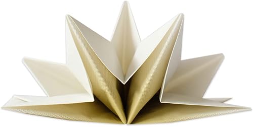 Miniatura 6 de Fanxyware Servilletas de cena de origami en forma de estrella en rosa y blanco degradado (desechables), paquete de 12, 23 x 15 pulgadas, papel de 3