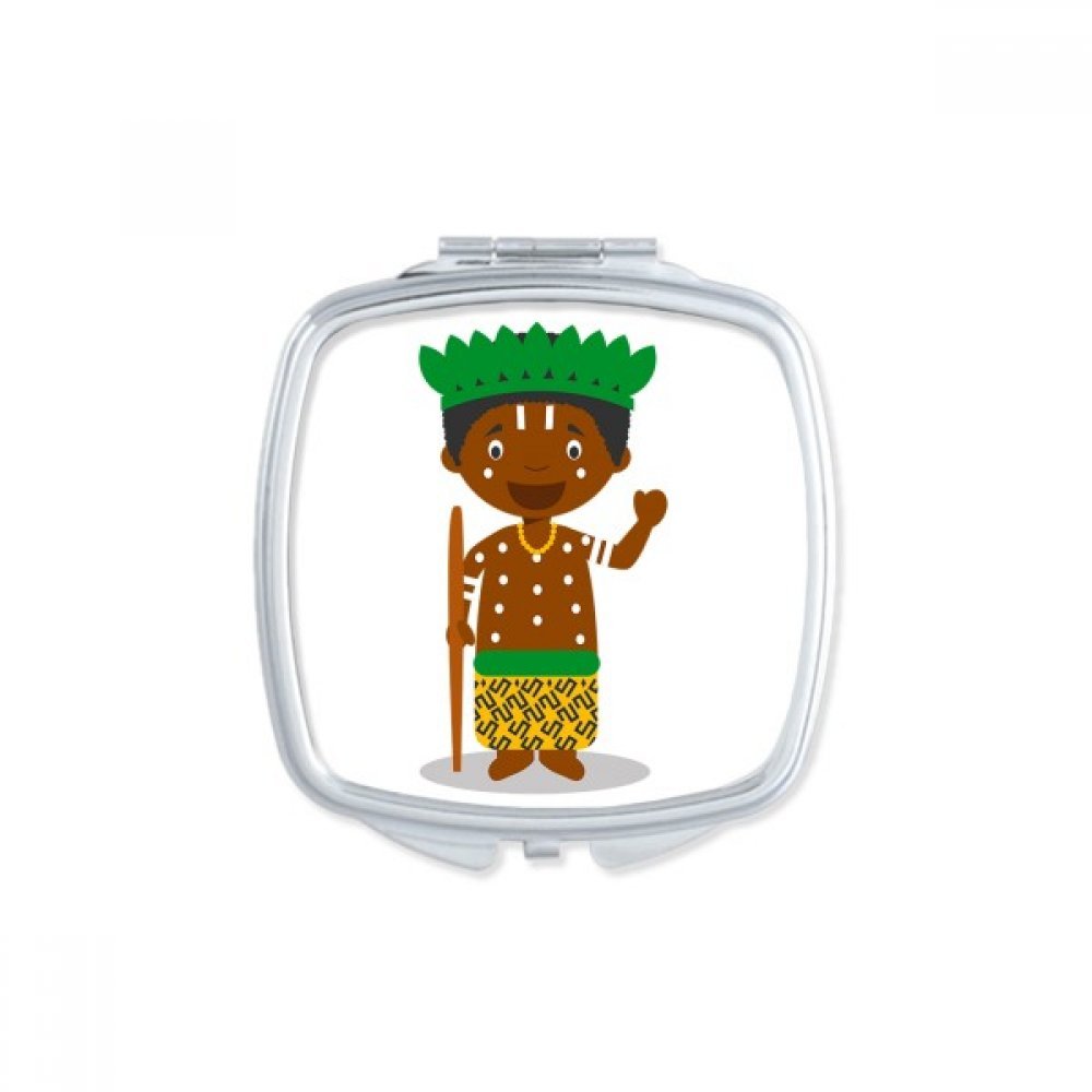 Miroir de poche Colombie pour retouches maquillage en voyage - Petit miroir compact portable