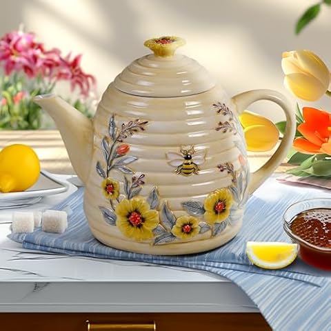 Bee Sweet 32 oz. 3-D Beehive Teapot Cover