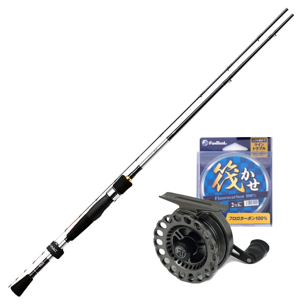 Amazon | 初級者 筏釣りセット 右ハンドル 竿リール糸 3点セット