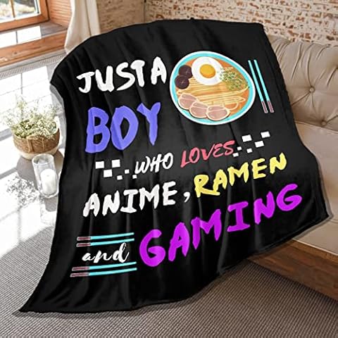 Ramen Throw Blanket for Anime and Gaming Lovers Cover