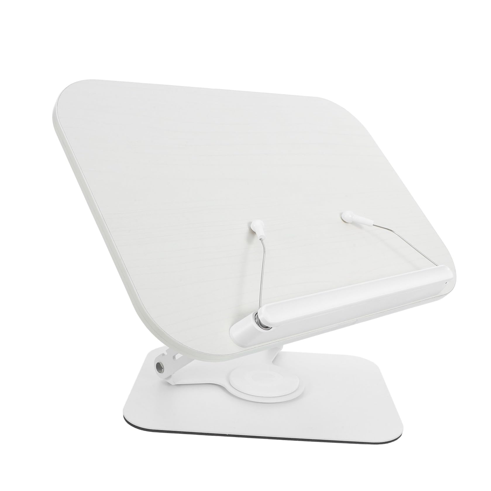 Soporte Ajustable para Libros de Mesa con Base Giratoria 360°
