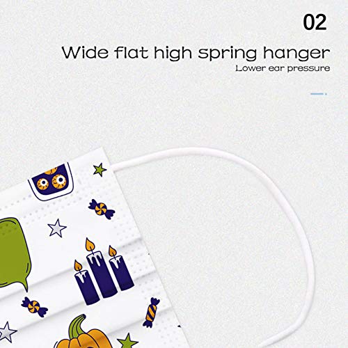 AxiBa Bandanas faciais descartáveis para crianças, bandanas faciais descartáveis de 3 camadas não te