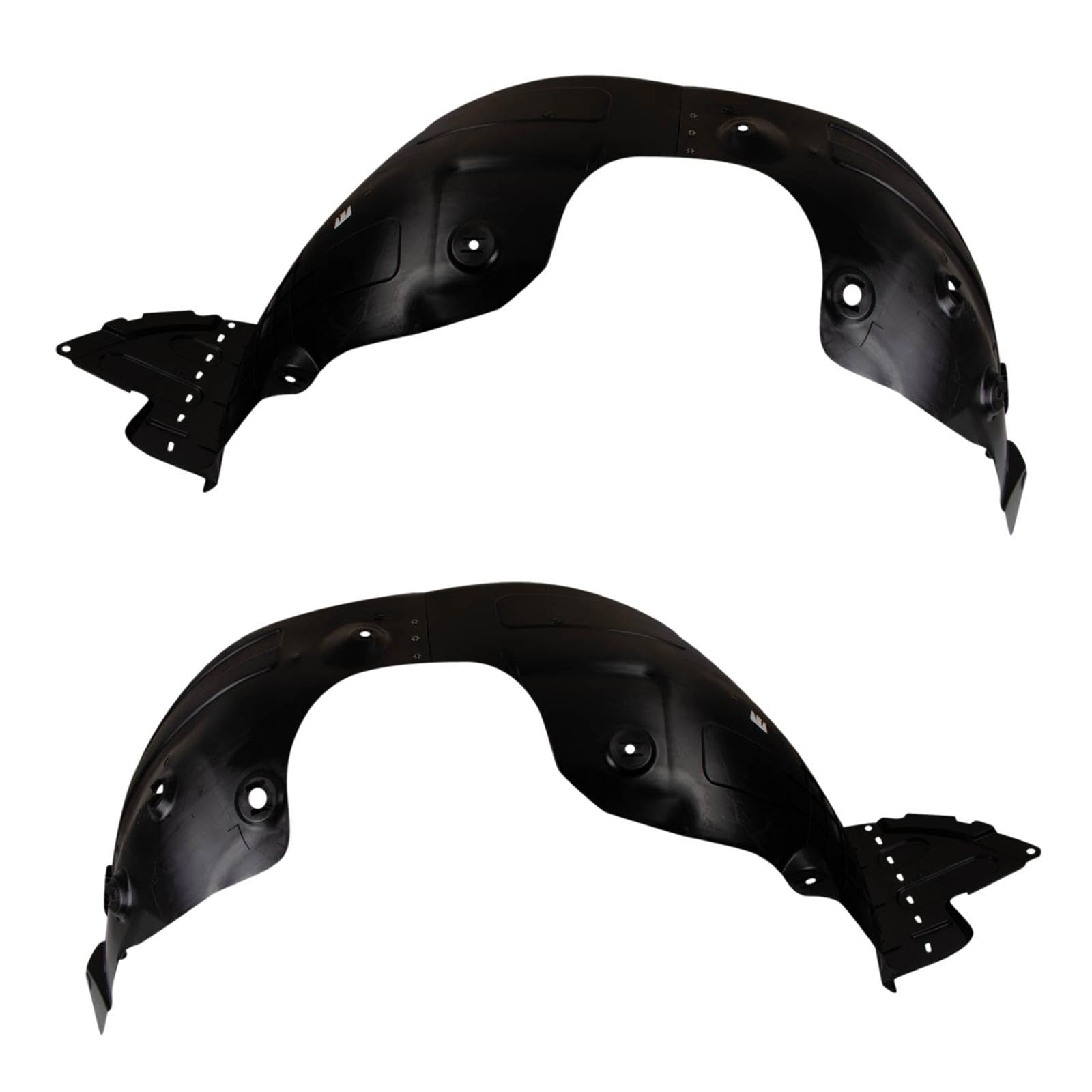 TRQ Front Driver and Passenger Side Inner Fender Liner Set | For 2017-2018 Hyundai Santa Fe Sport