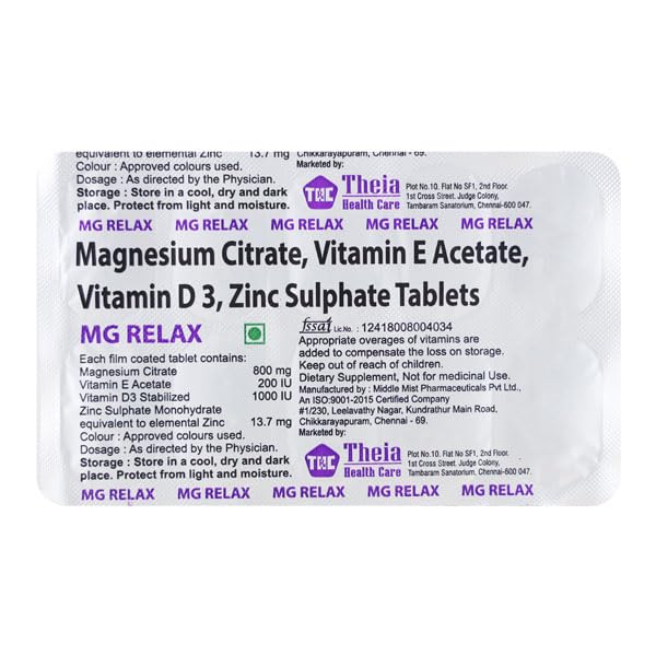 mg Relax - Strip of 10 Tablets