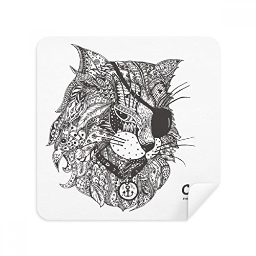 Lot de 2 chiffons de nettoyage pour écran tactile en daim de chat doux lavable et réutilisable