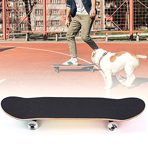 BTOSEP Luminous Wheel Skateboarding Placa doble deformada para principiantes, placa deslizante de madera de arce para un funcionamiento estable, 31,1 x 7,9 x 3,9 pulgadas